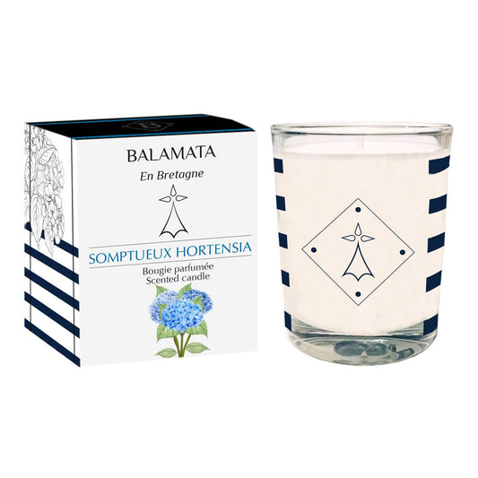 BALAMATA - Somptueux Hortensia - Bougie Parfumée 80G - Breizh-Shopping.com