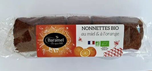 Nonnette au miel (30%) et à l'orange bio en rouleau de 5 gâteaux - Breizh-Shopping.com