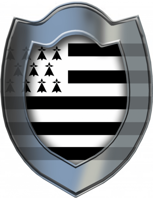 Bouclier Breton Sticker/autocollant