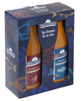 COFFRET DUO DE SOUPE ET VELOUTE (soupe de poissons et velouté de homard 500 ml)