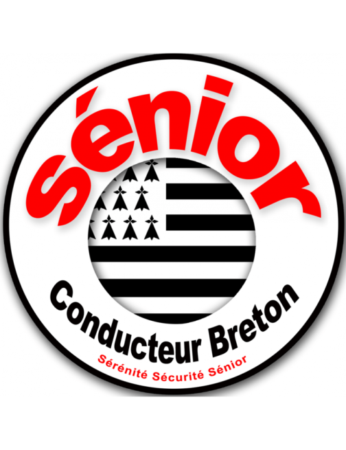 Conducteur Sénior Breton Sticker/autocollant