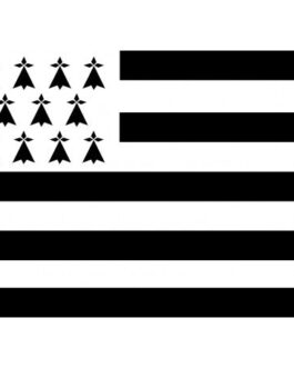 Drapeau de la Bretagne – 20×14,5cm – Sticker/autocollant