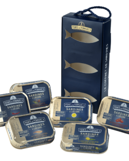 Le coffret de sardines – assortiment de 6 produits de 115 g + 1 coffret cordelette