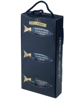 Le coffret de sardines – assortiment de 6 produits de 115 g + 1 coffret cordelette