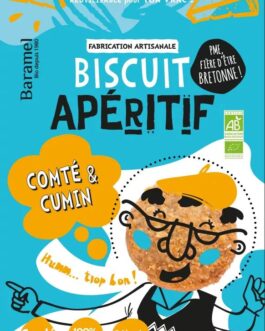 Biscuit salé “Comté AOP – Cumin” Bio en sachet refermable
