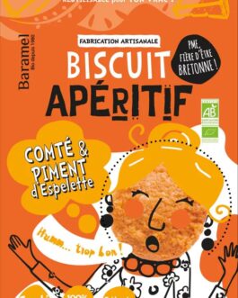 Biscuit salé “Comté AOP – piment d’Espelette” Bio en sachet refermable