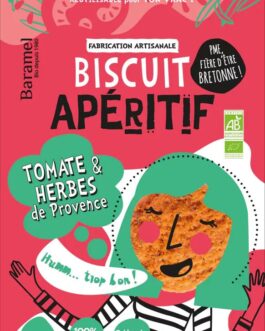 Biscuit salé “Tomates-Herbes de Provence” Bio en sachet refermable