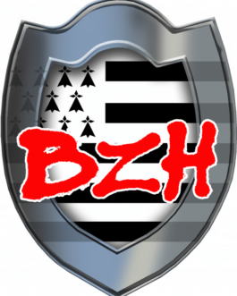 Bouclier BZH (15×11.5cm) – Sticker/autocollant