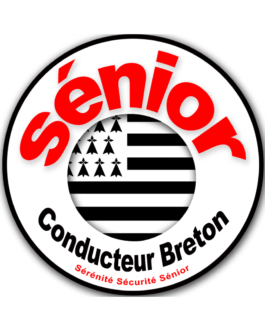 Conducteur Sénior Breton – 15cm – Sticker/autocollant