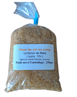 Fleur de sel au curry 250gr